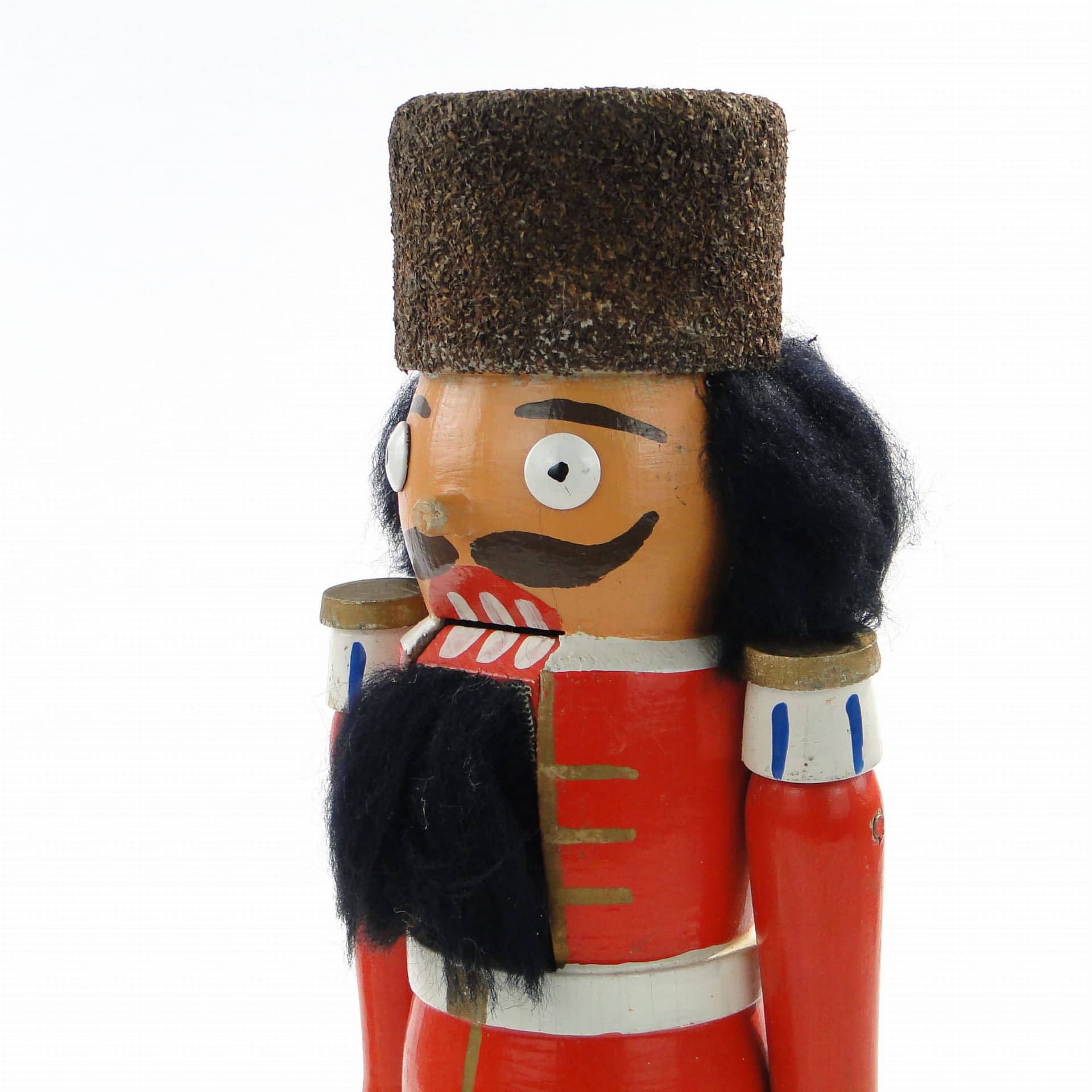 Dziadek do orzechów figuralny, polichromowane drewno, Austria, lata 60. - 171900