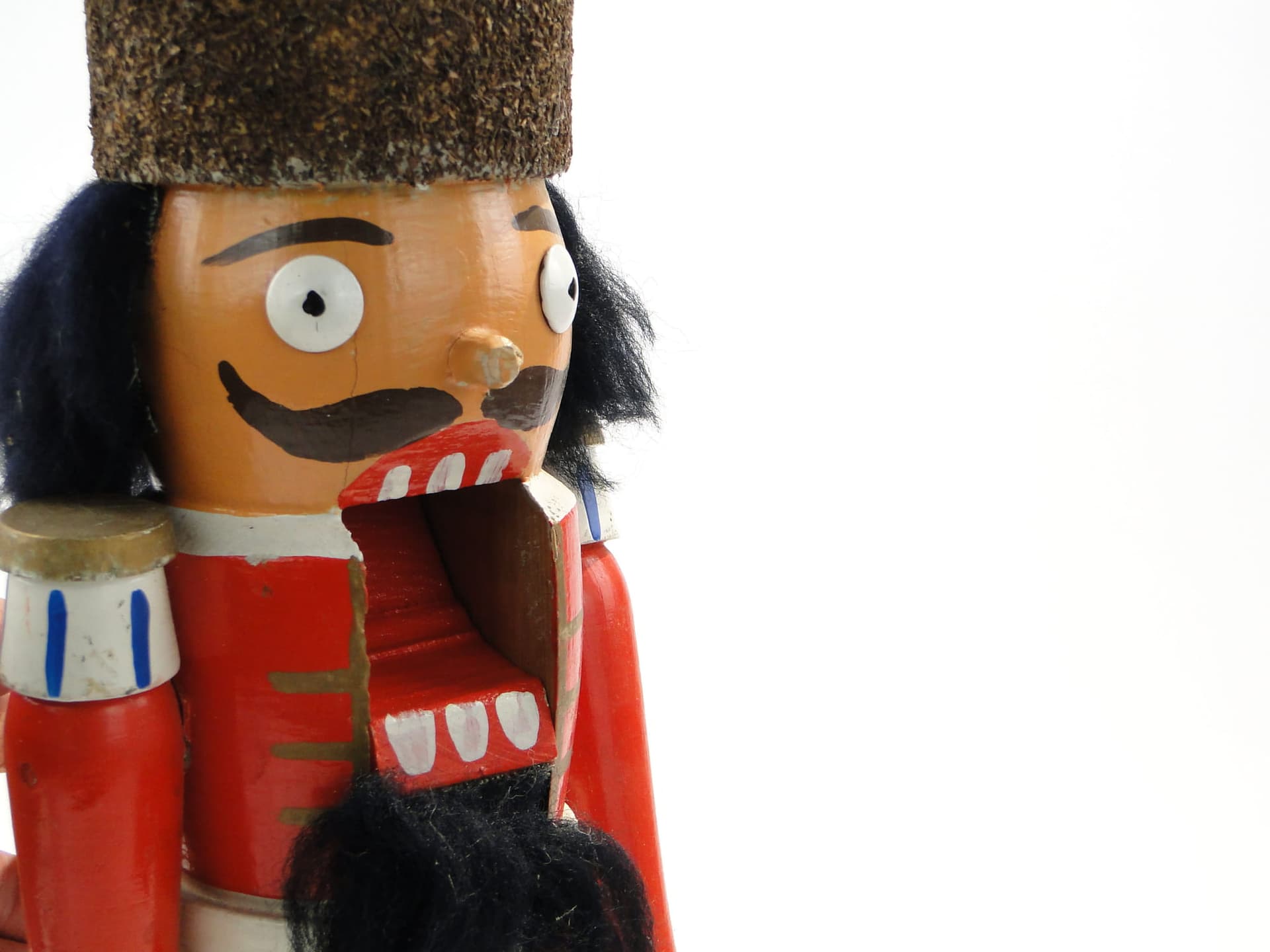 Dziadek do orzechów figuralny, polichromowane drewno, Austria, lata 60. - 171901