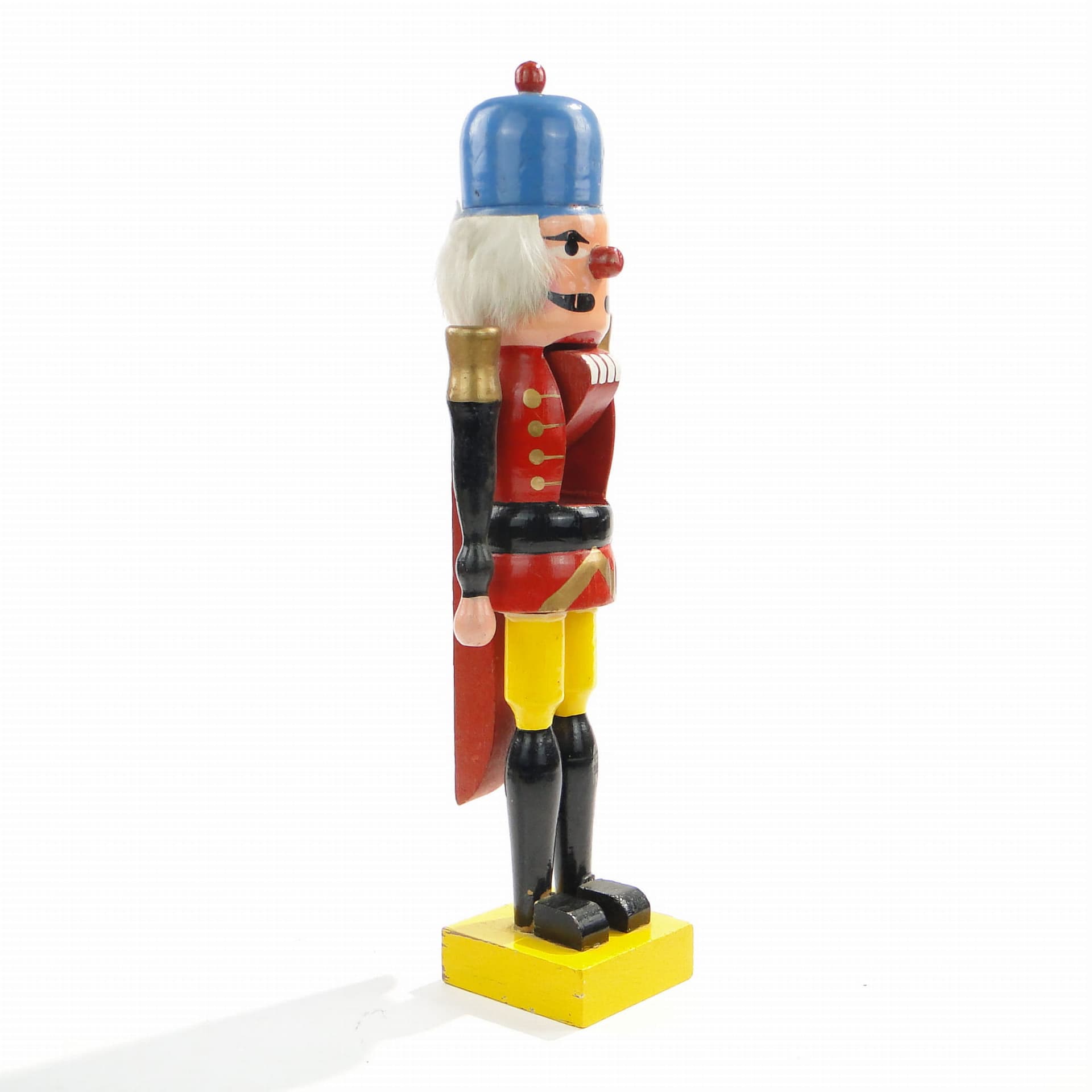 Dziadek do orzechów figuralny, wielokolorowy, drewno polichromowane, Austria, lata 60. - 171916