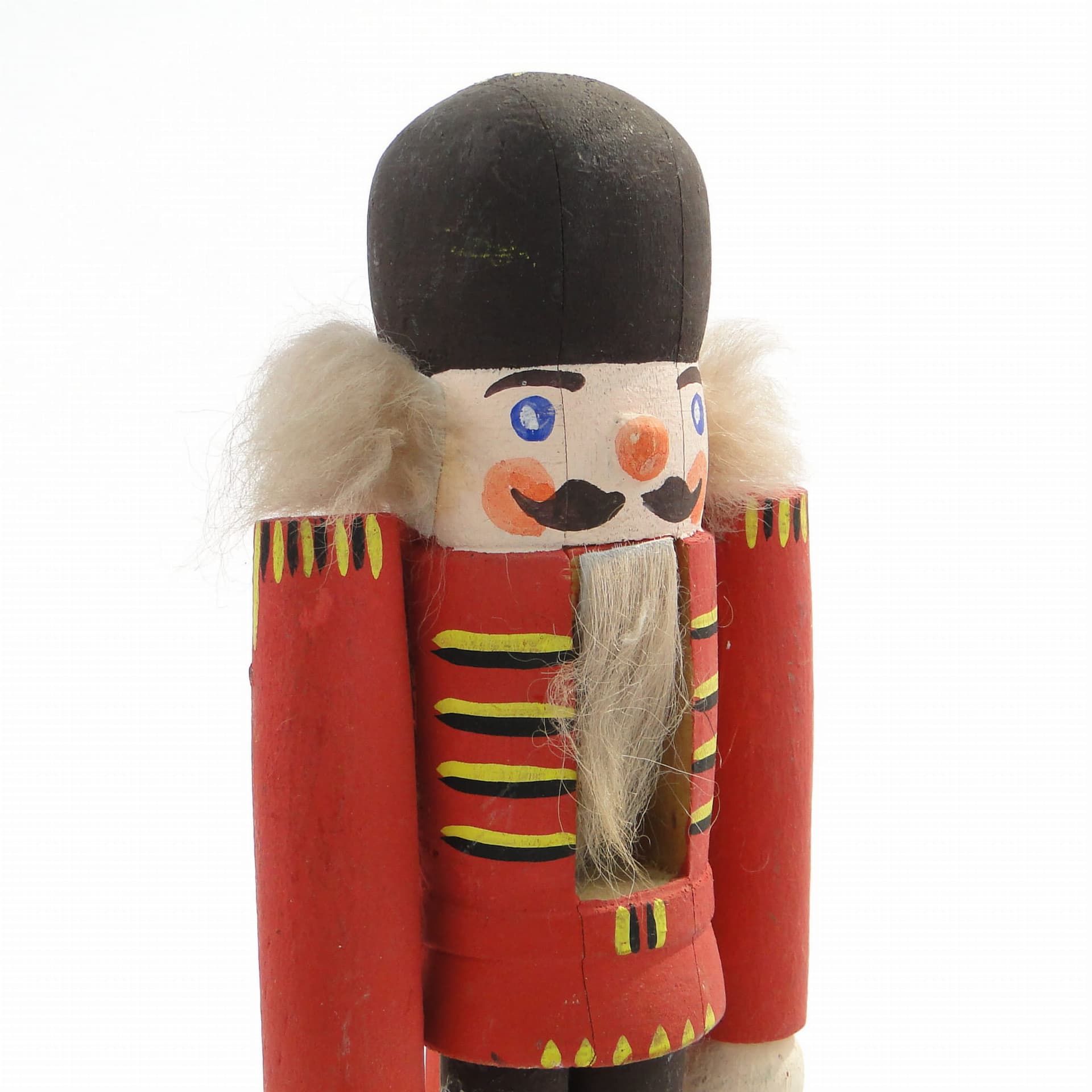 Dziadek do orzechów figuralny, czerwony, drewno, Austria, lata 60. - 171924