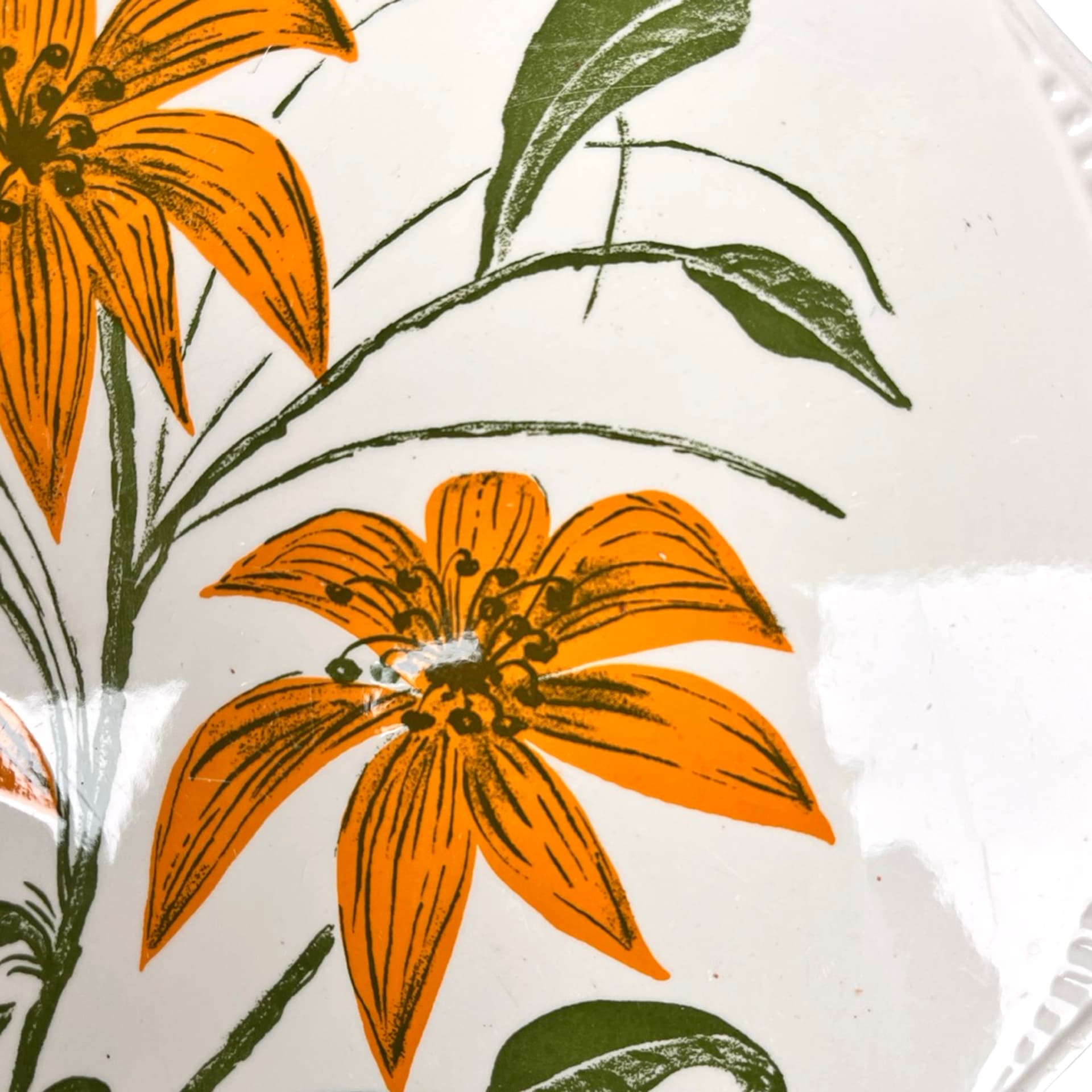 Platter Edelkeramik Grünstadt, ivory white ceramics, Germany, 1960s. - 172051