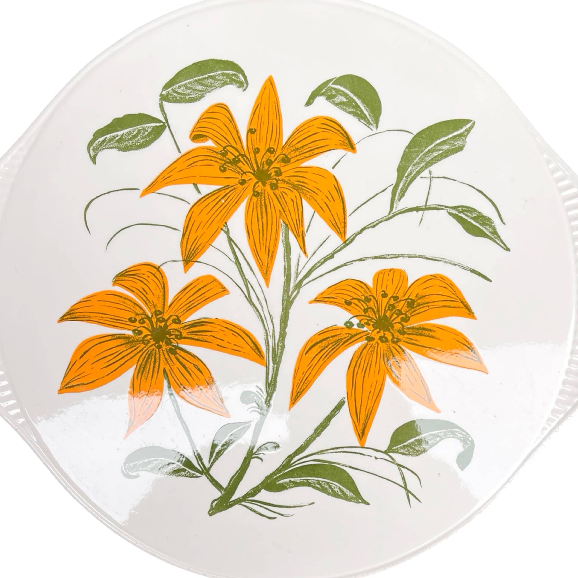 Platter Edelkeramik Grünstadt, ivory white ceramics, Germany, 1960s. - 172054