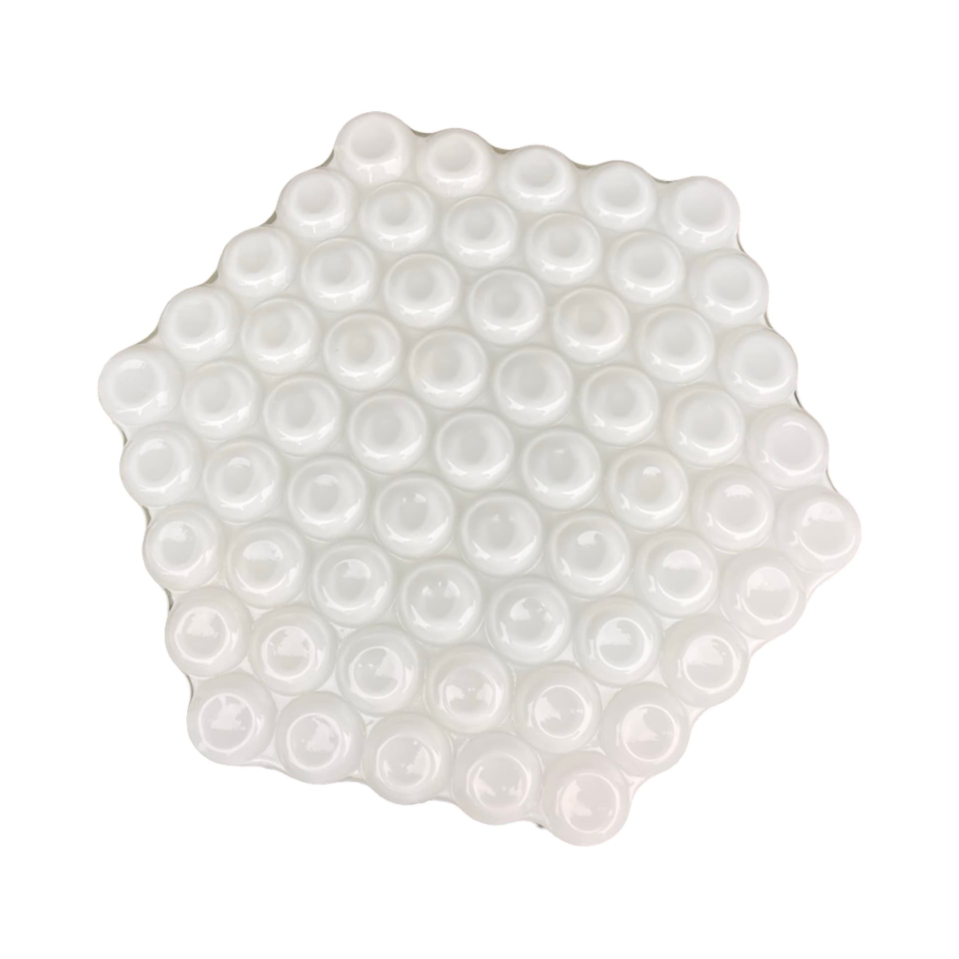 Wall Lamp Plaster Miodu, white glass, Kamenický Šenov, Czech Republic, 1970s. - 172083