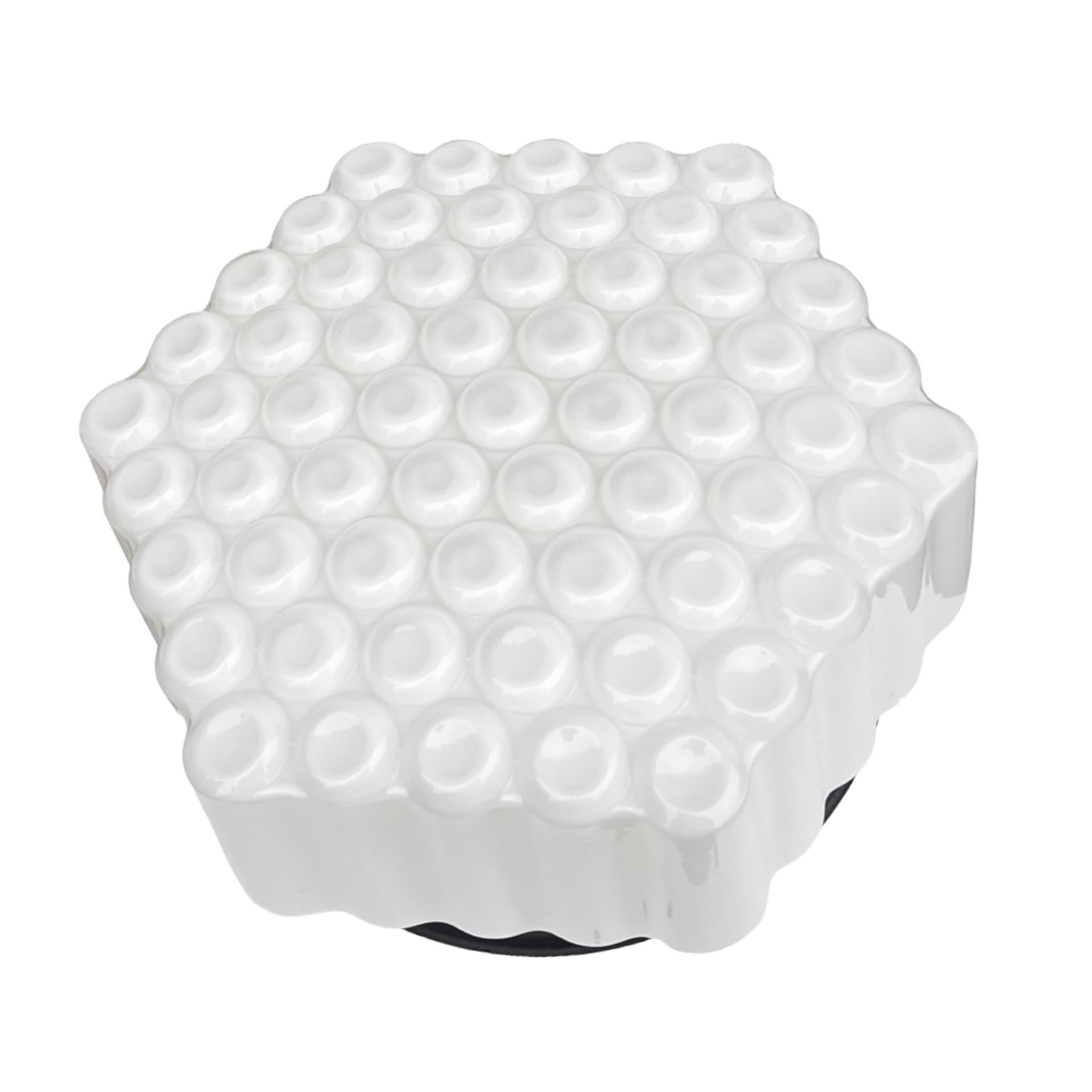 Wall Lamp Plaster Miodu, white glass, Kamenický Šenov, Czech Republic, 1970s. - 172090