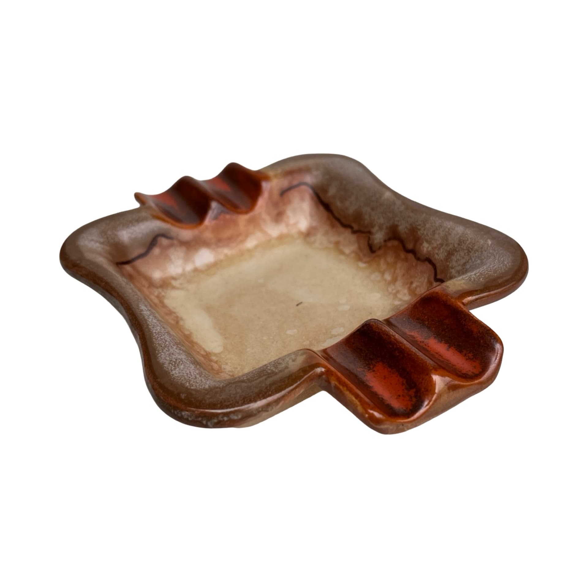 Popielniczka ceramiczna fat lava sygnowana, Niemcy, lata 70. - 172123