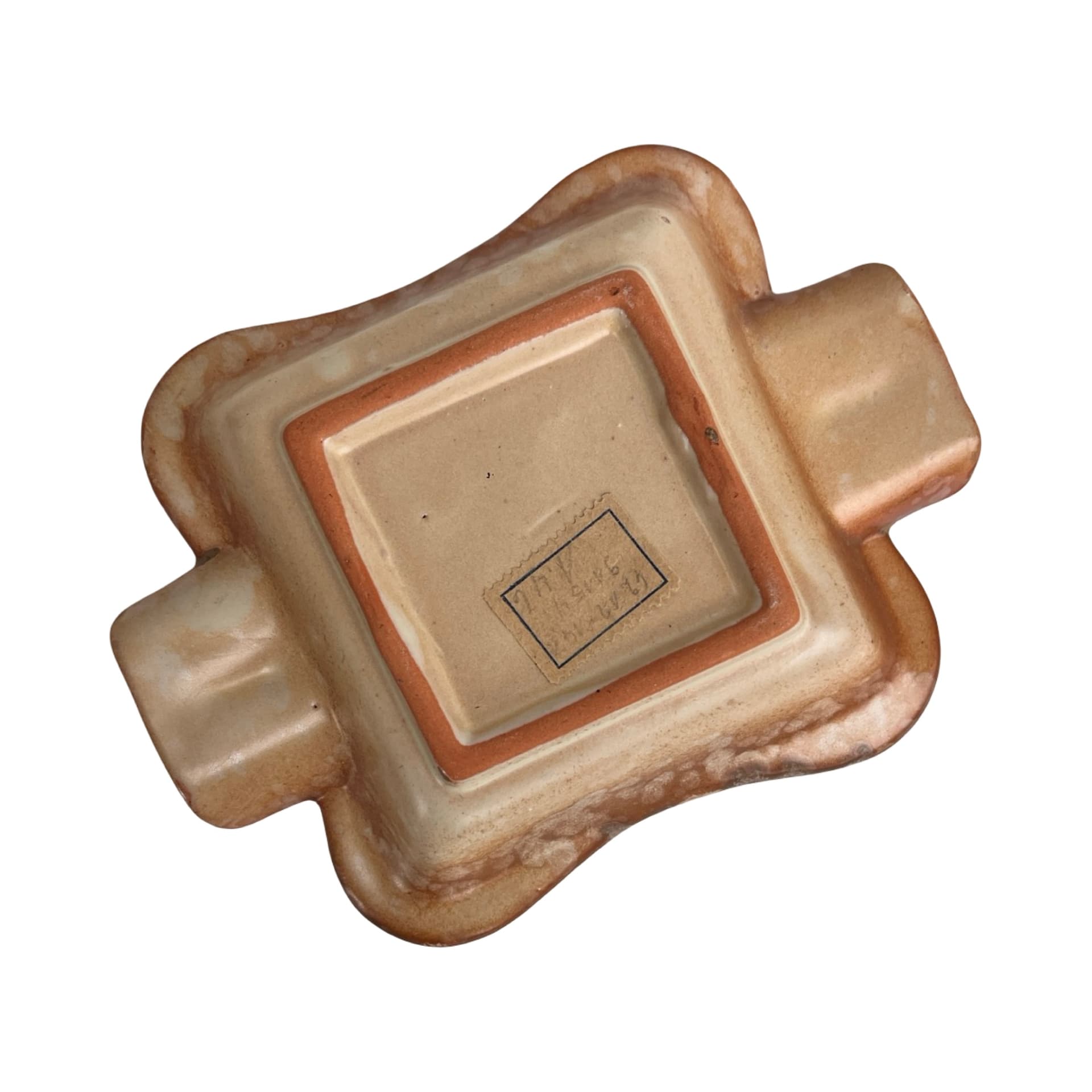 Popielniczka ceramiczna fat lava sygnowana, Niemcy, lata 70. - 172125