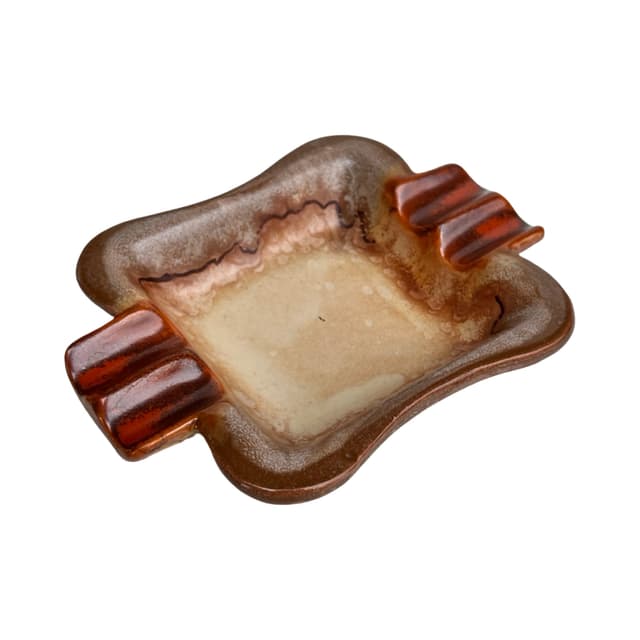 Popielniczka ceramiczna fat lava sygnowana, Niemcy, lata 70. - WYMIARY