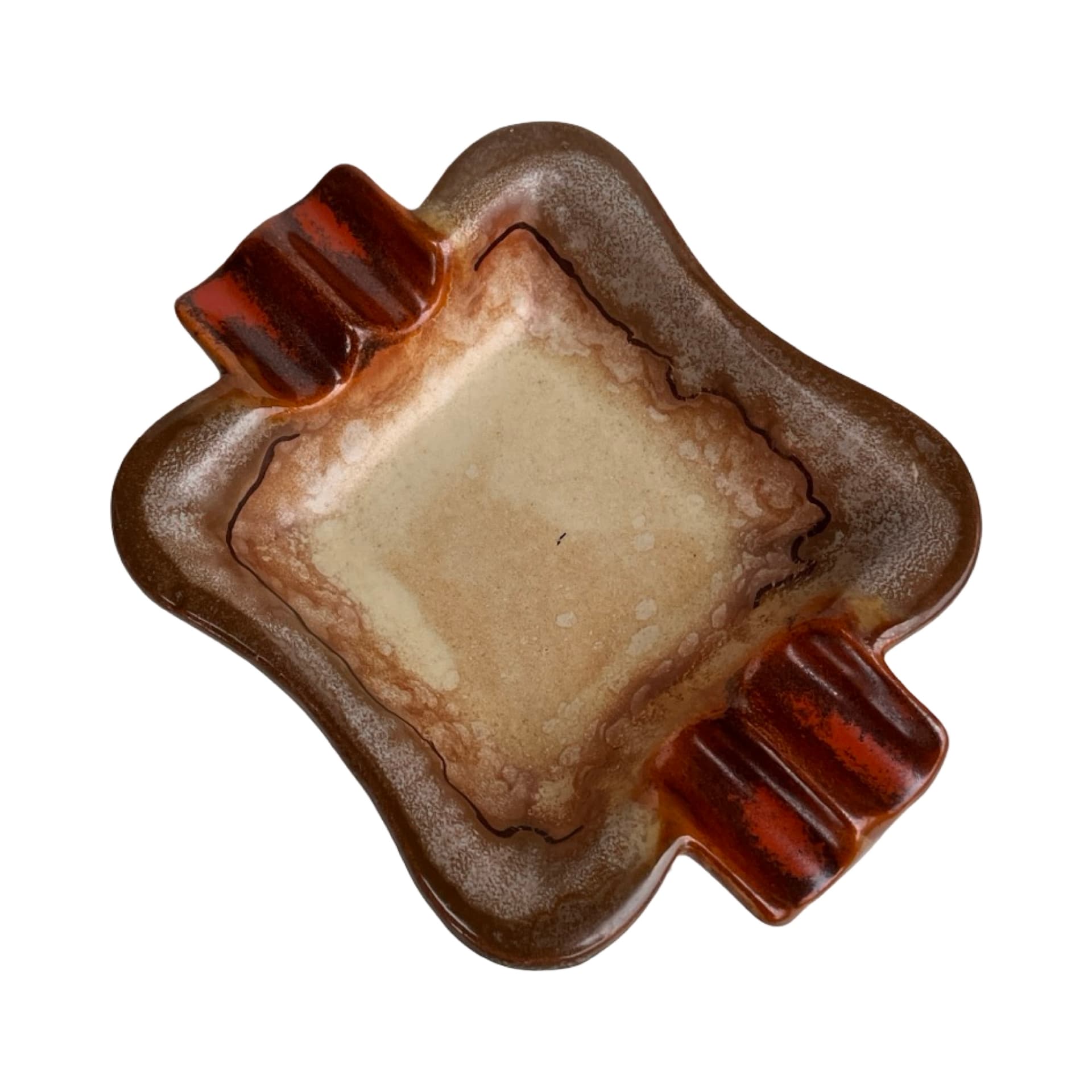 Popielniczka ceramiczna fat lava sygnowana, Niemcy, lata 70. - 172121