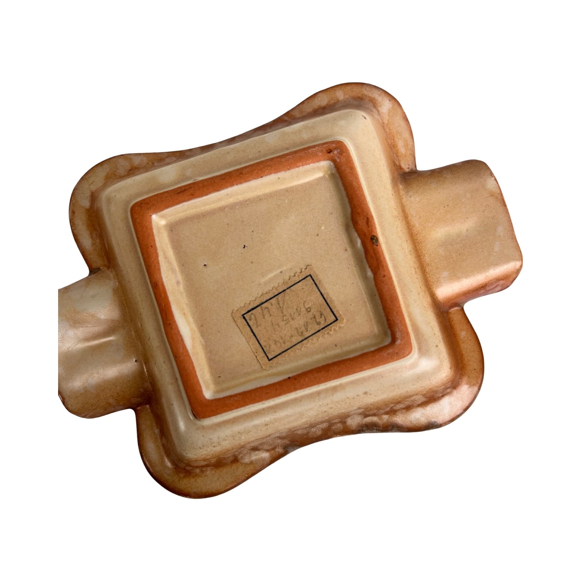 Popielniczka ceramiczna fat lava sygnowana, Niemcy, lata 70. - 172124