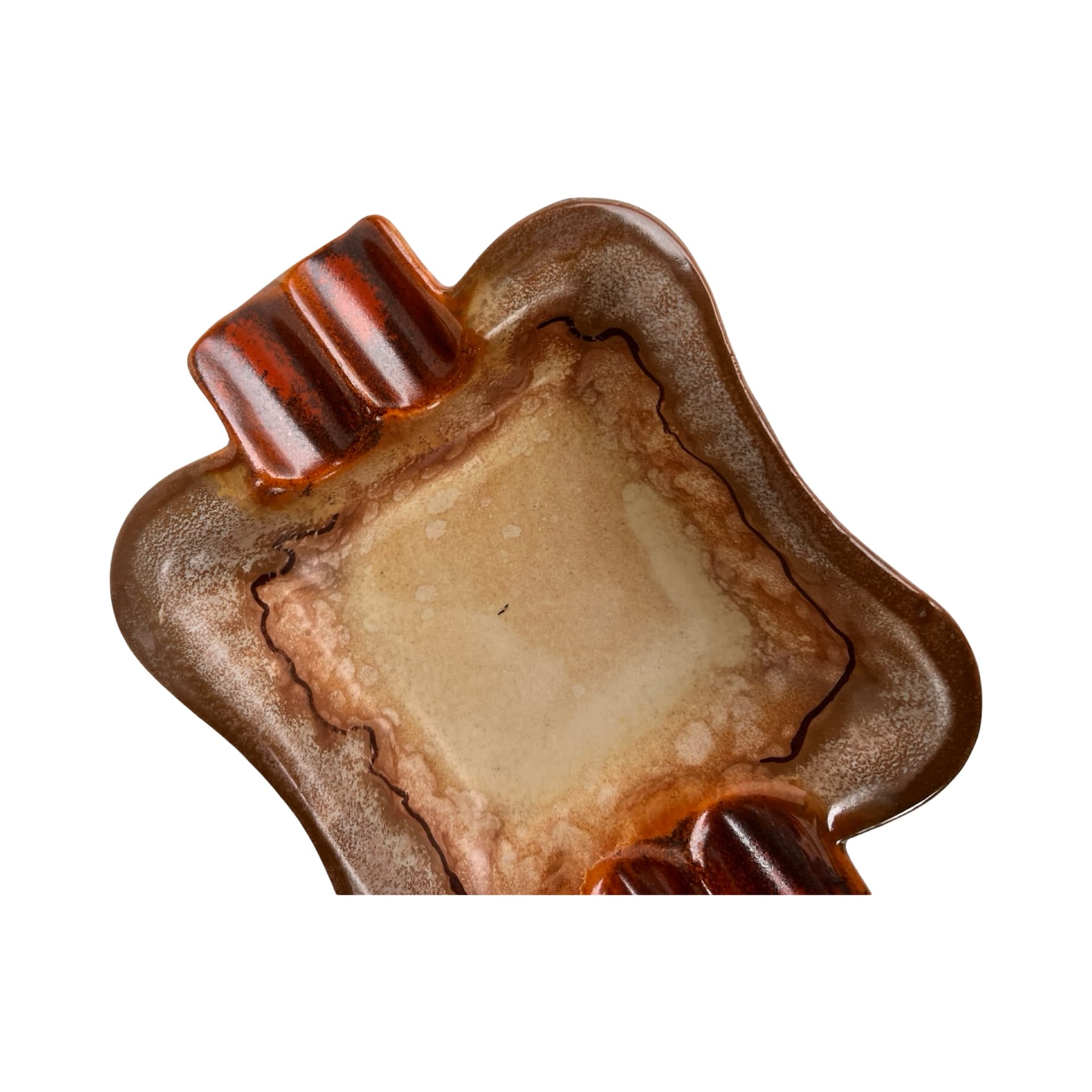 Popielniczka ceramiczna fat lava sygnowana, Niemcy, lata 70. - 172128