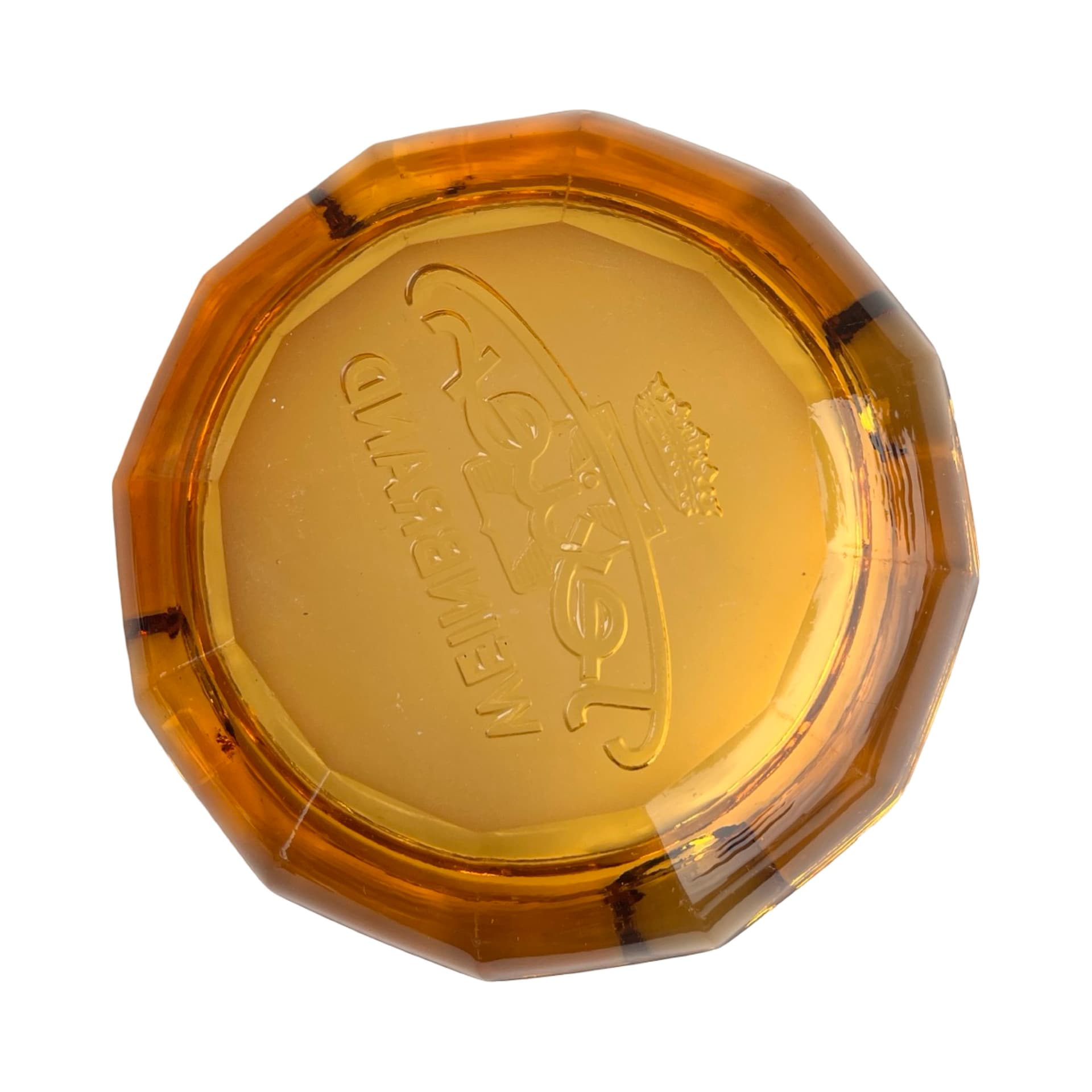 Popielniczka szklana reklamowa Texier Weinbrand, Niemcy, lata 70. - 172135