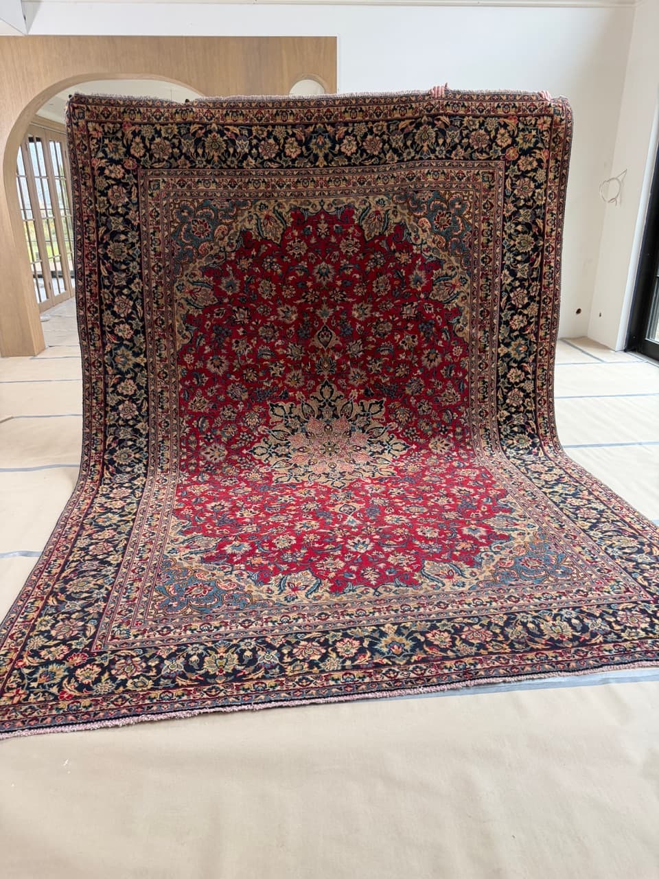 Rug Keshan, red, wool, Iran - 172163