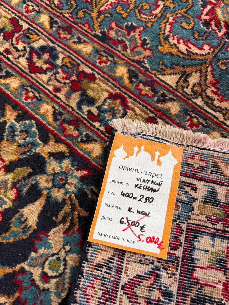 Rug Keshan, red, wool, Iran - 172162