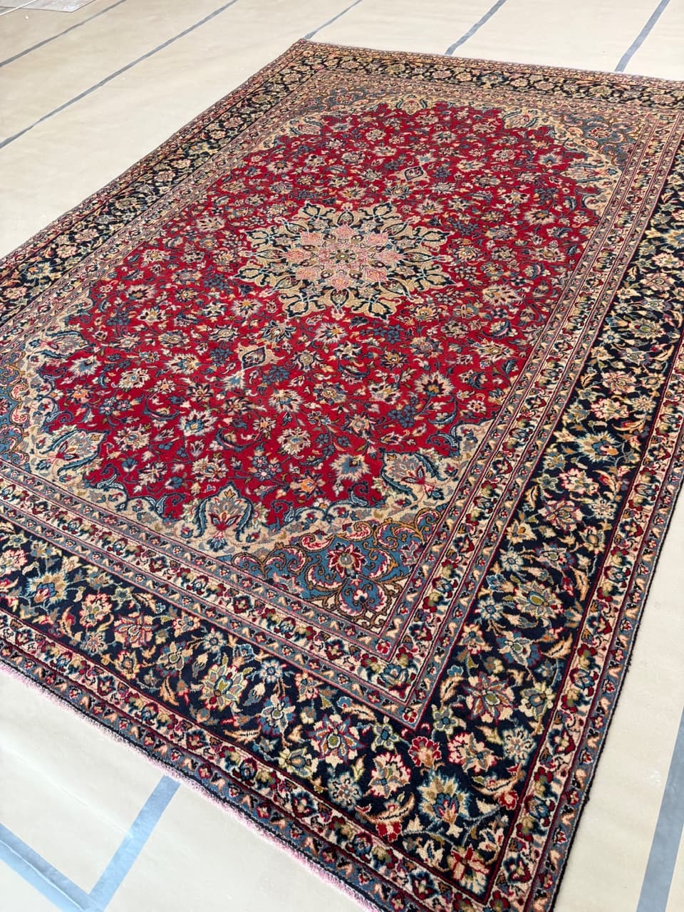 Rug Keshan, red, wool, Iran - 172165