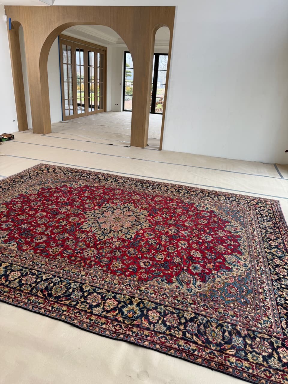 Rug Keshan, red, wool, Iran - 172161