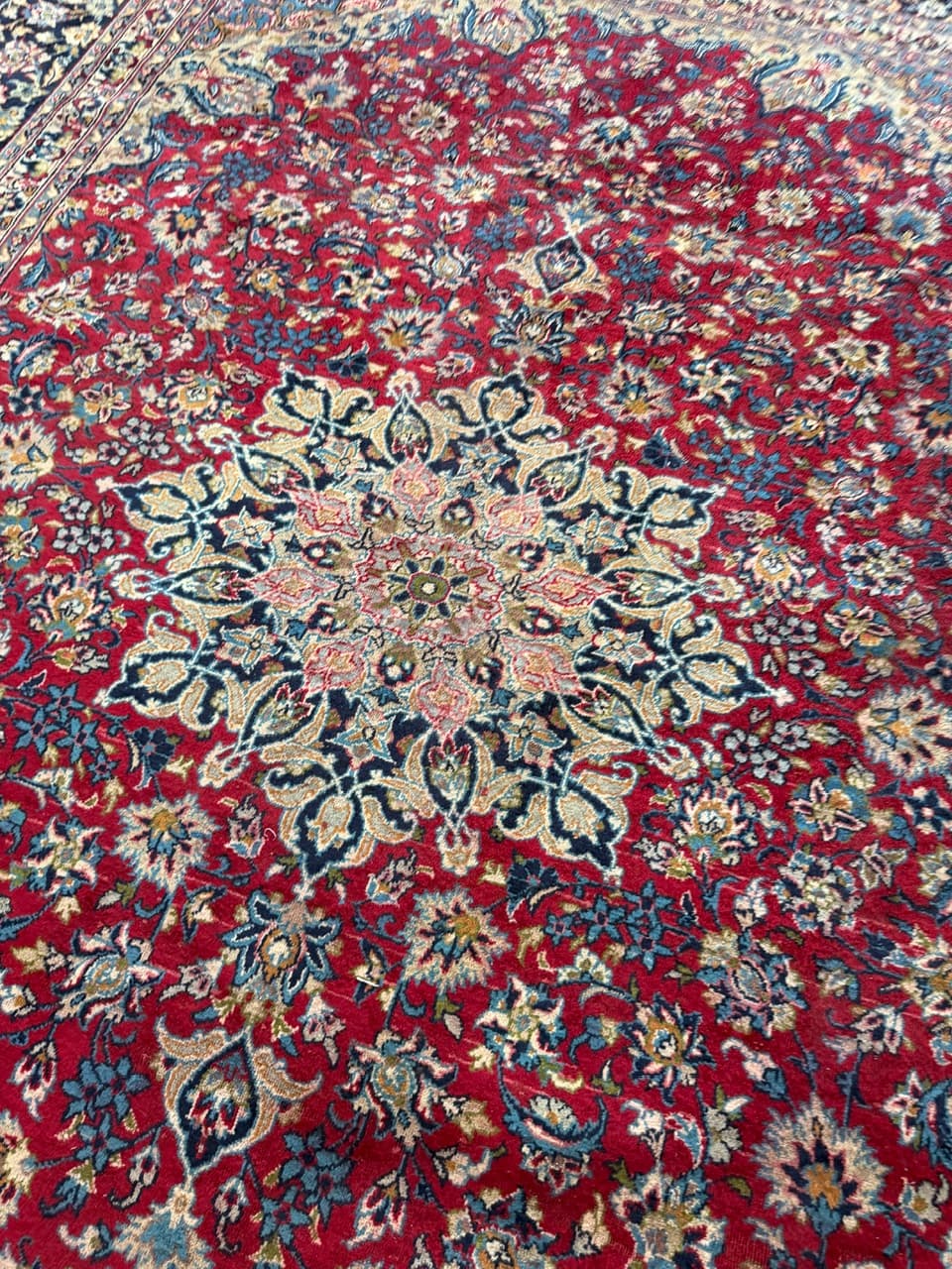 Rug Keshan, red, wool, Iran - 172167