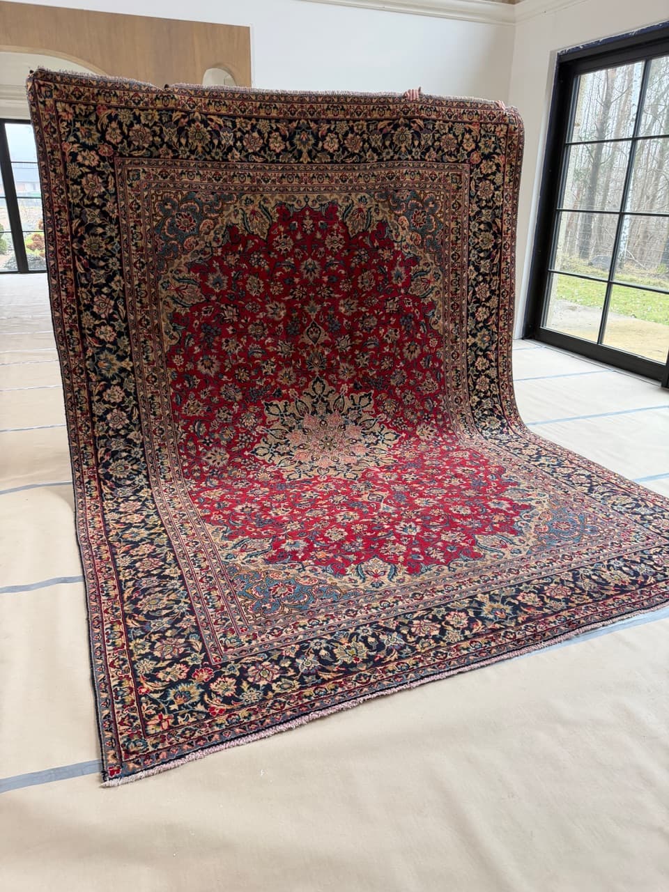 Rug Keshan, red, wool, Iran - 172169