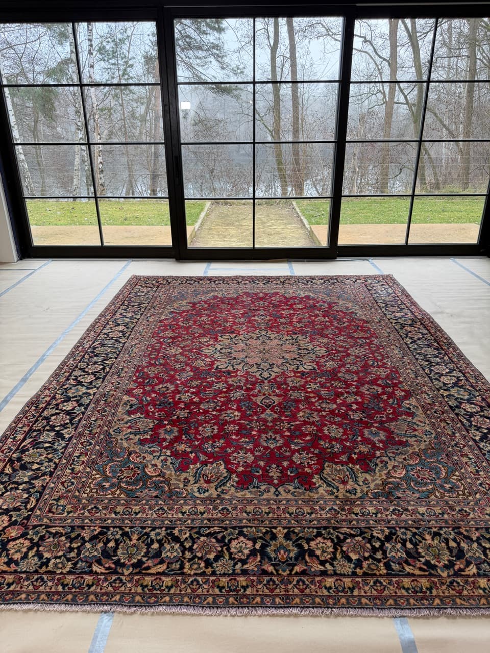 Rug Keshan, red, wool, Iran - 172156