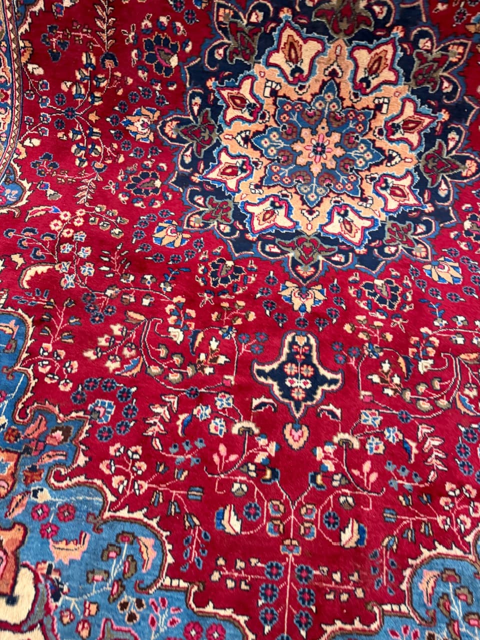 Rug Meshed, maroon wool, Iran - 172184
