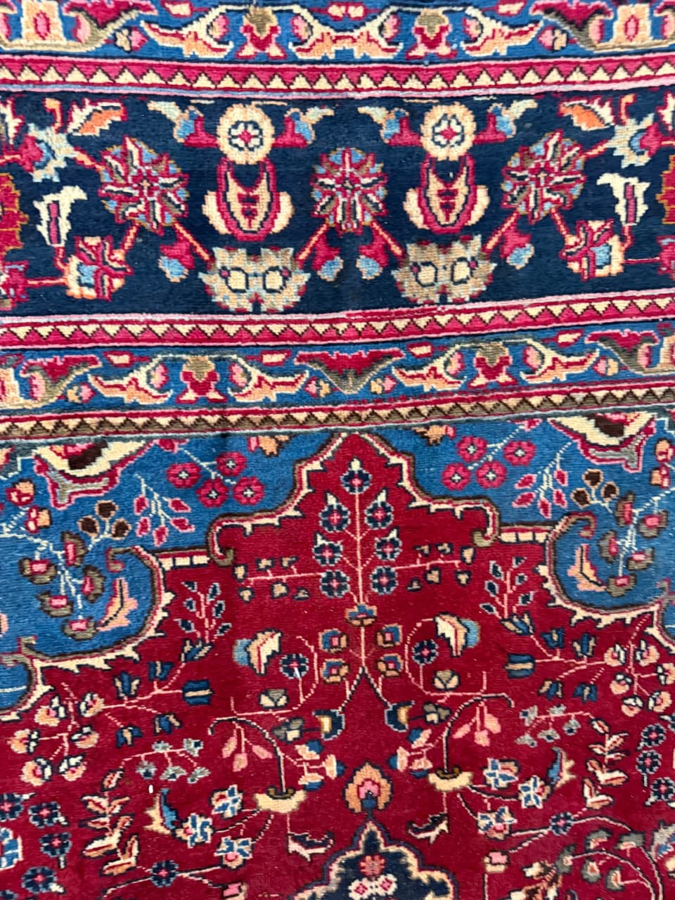 Rug Meshed, maroon wool, Iran - 172179