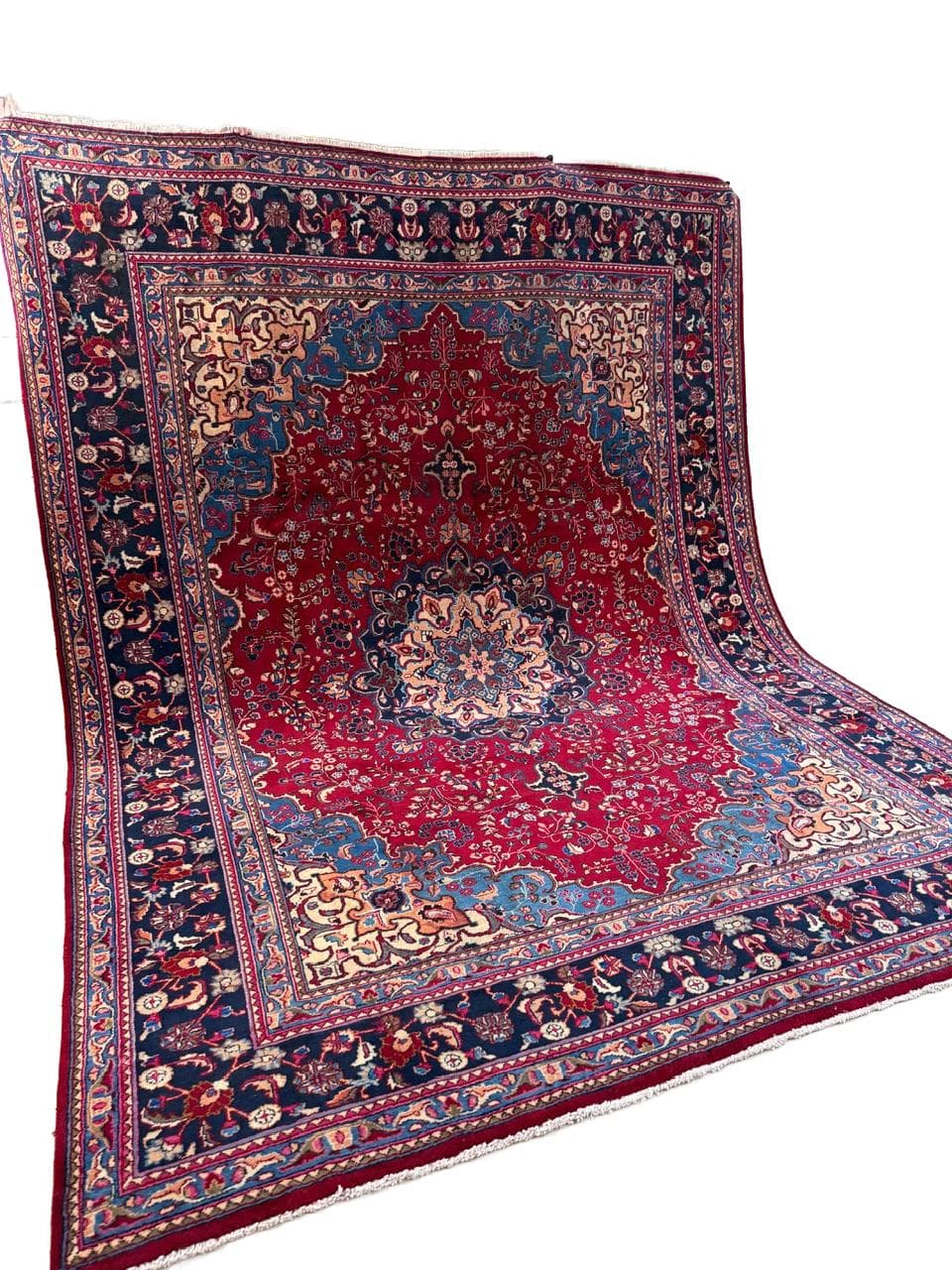 Rug Meshed, maroon wool, Iran