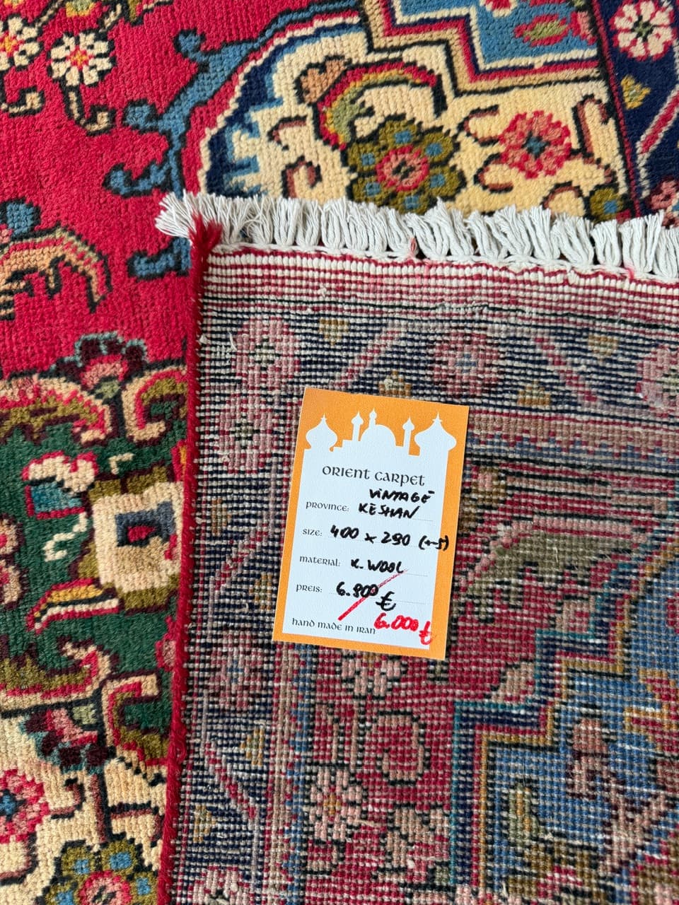 Rug Keshan, red, wool, Iran - 172192