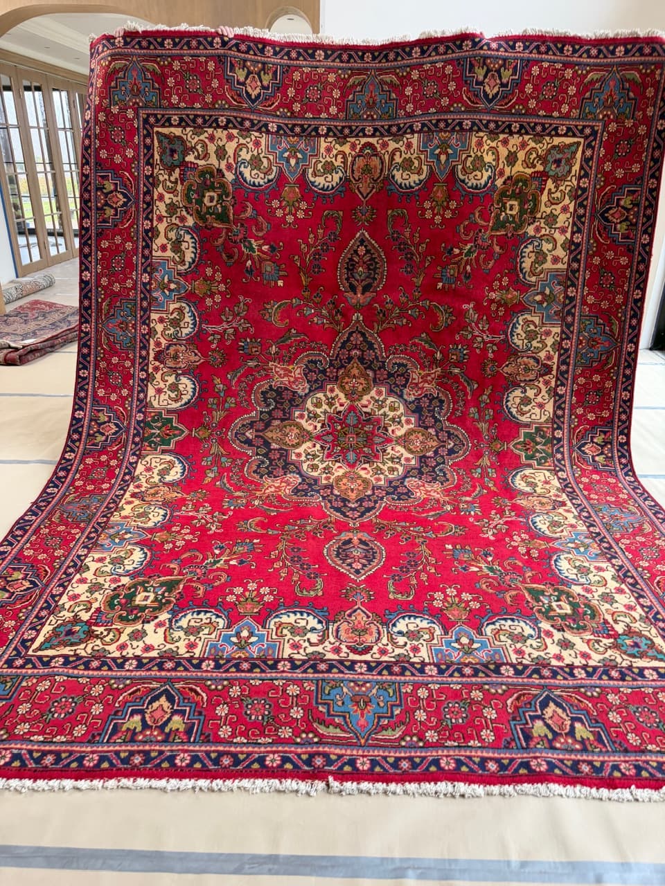 Rug Keshan, red, wool, Iran - 172193