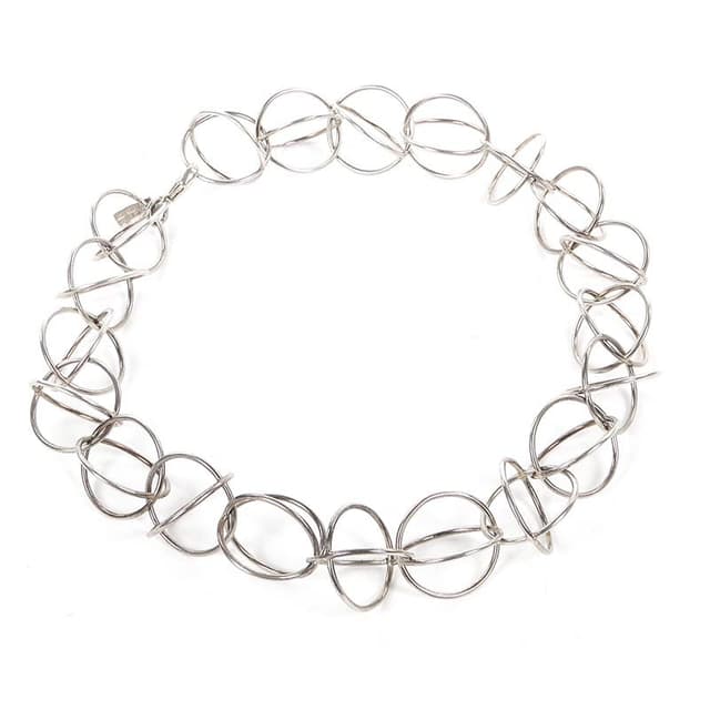 Modernist Necklace, Silver, Sweden, 21st c. - DIMENSION