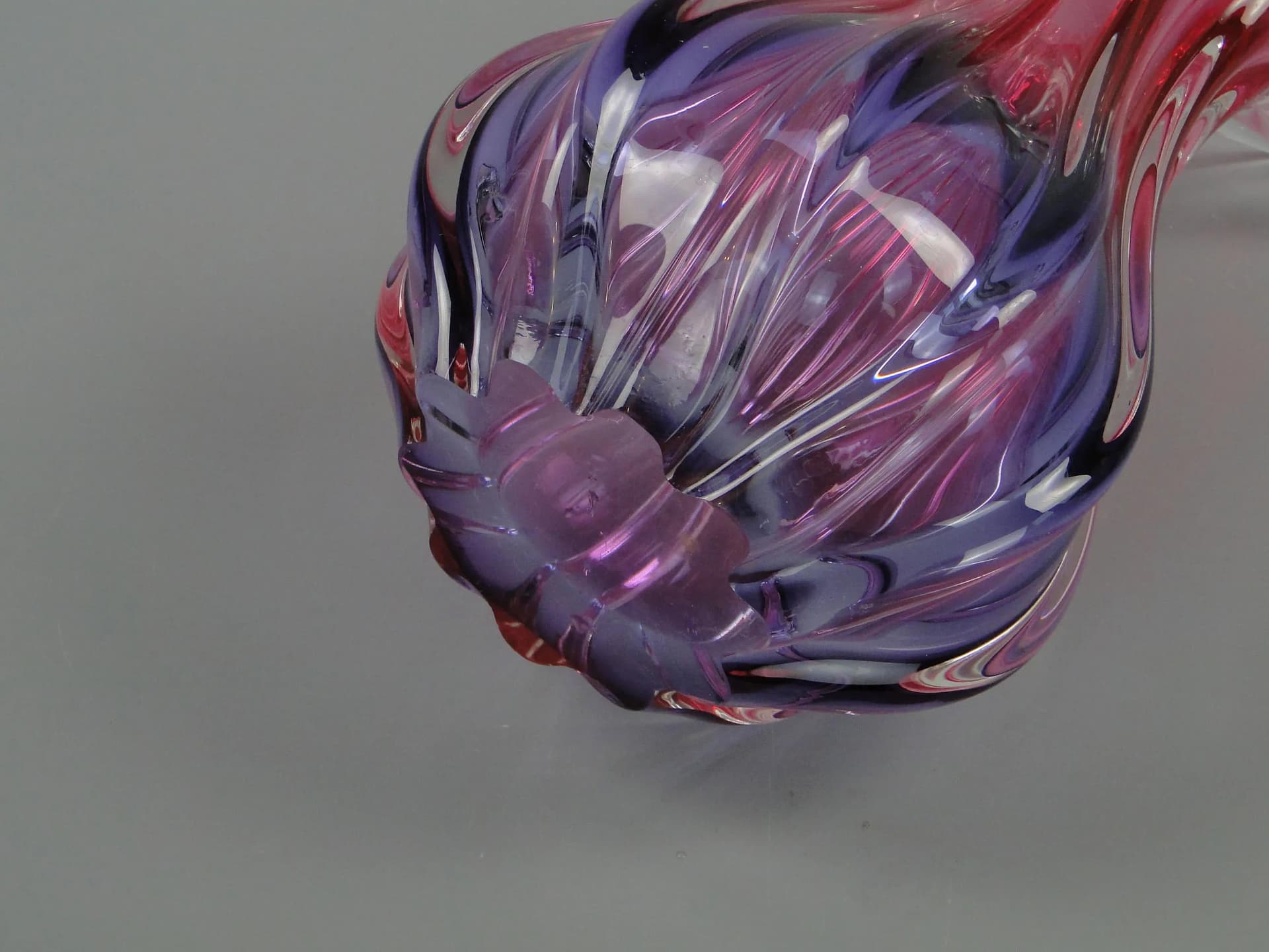 Vase, Mandruzatto, violet, crystal, Murano, Italy, 1950s - 11464