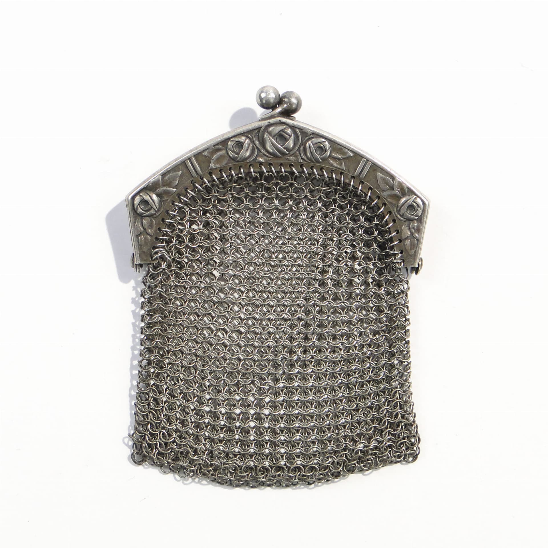 Coin Purse Art Nouveau, silver, France, 19th c.