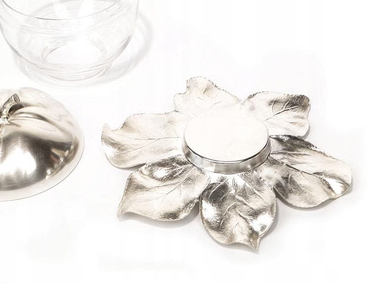 Naczynie na konfitury Art Nouveau, srebro, szkło przezroczyste, WMF, Niemcy, początek XX w. - 172395