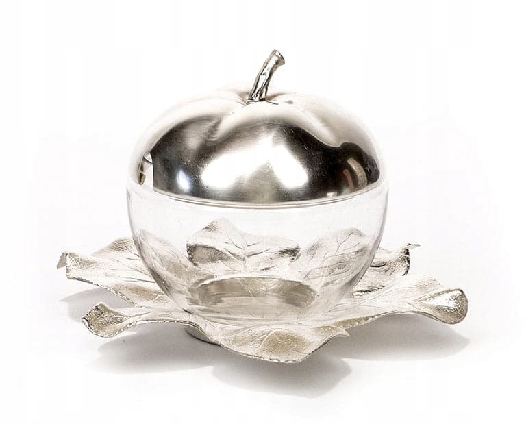 Naczynie na konfitury Art Nouveau, srebro, szkło przezroczyste, WMF, Niemcy, początek XX w. - 172396