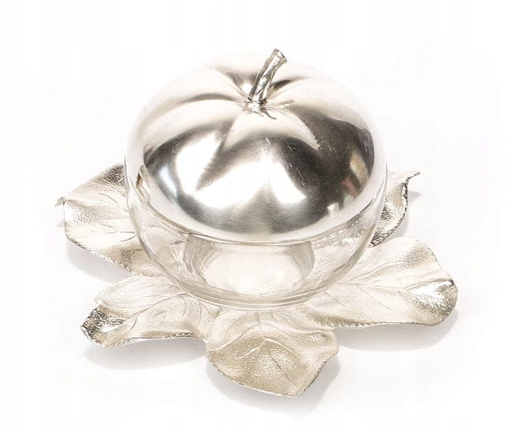 Naczynie na konfitury Art Nouveau, srebro, szkło przezroczyste, WMF, Niemcy, początek XX w. - 172398