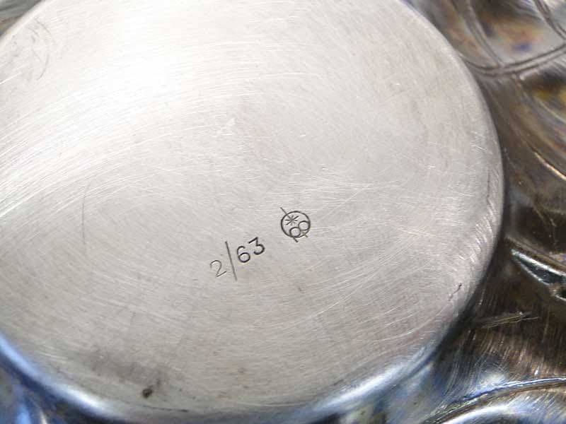 Bonbonniere Pear, silver brass, Sandrik, Slovakia, 1920s. - 172405