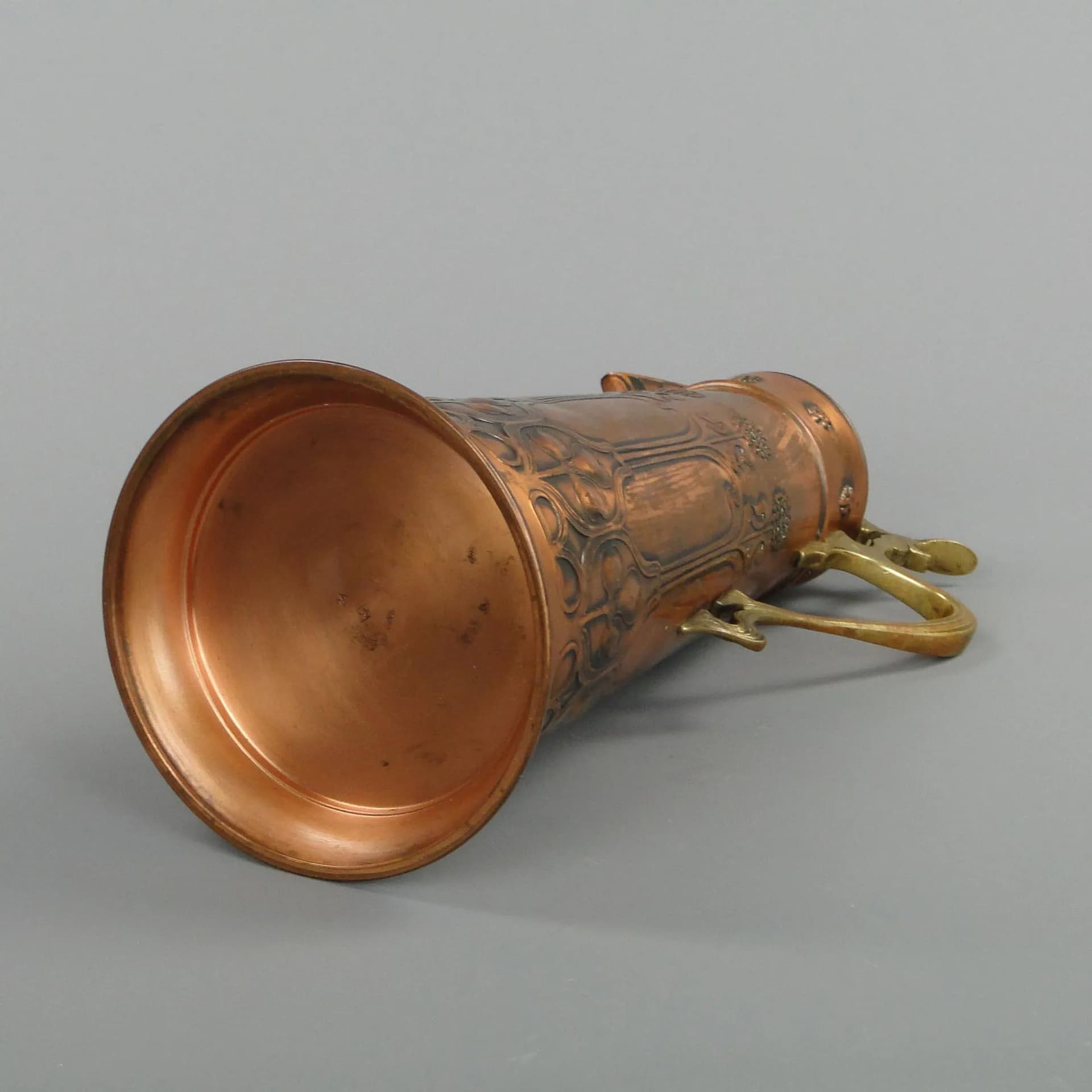 Wine Jug Art Nouveau, copper brass, WMF, Germany, early 20th c. - 11480