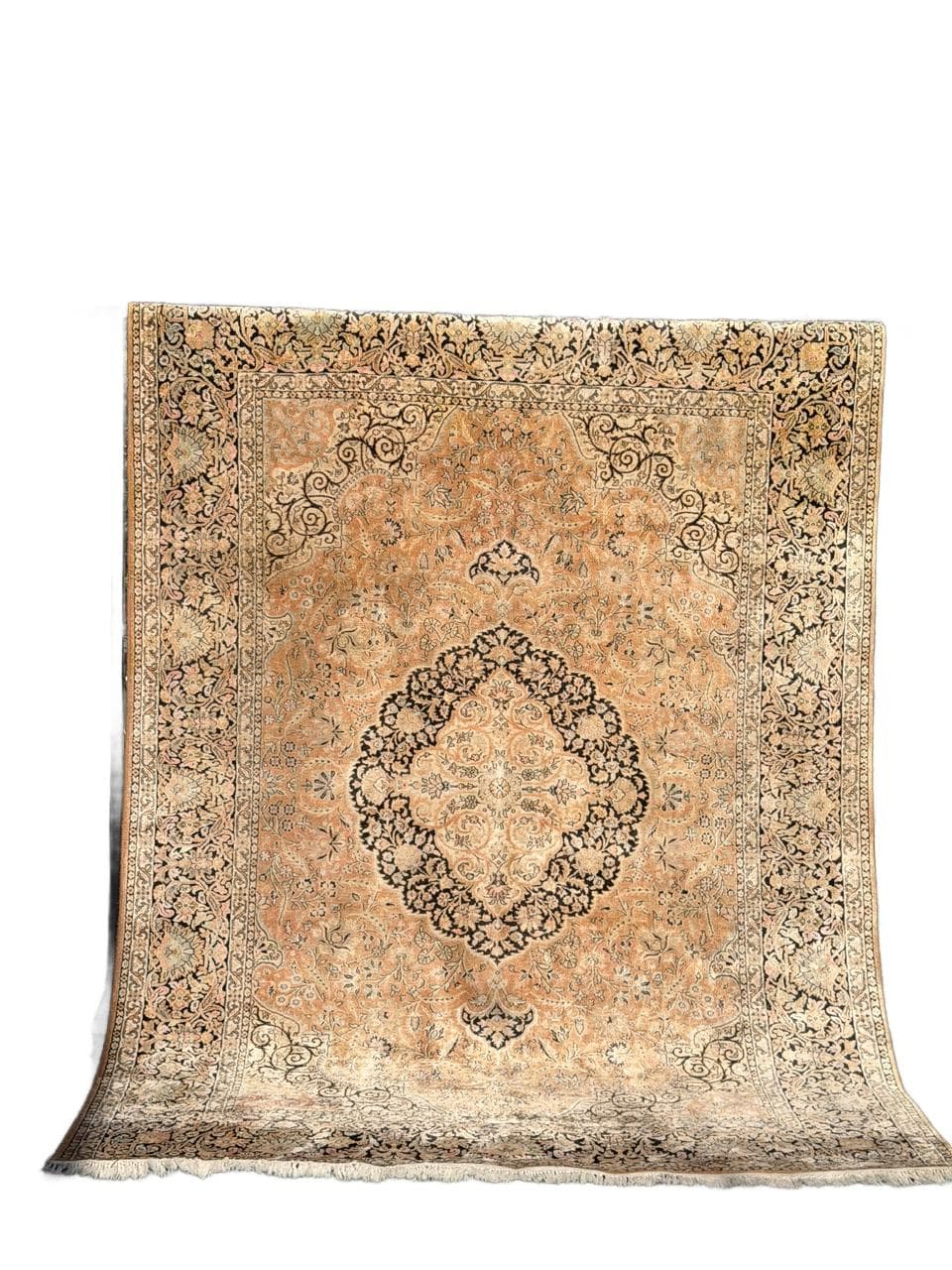 Rug Ghoum, multicolor silk, India, 1990s. - 174434