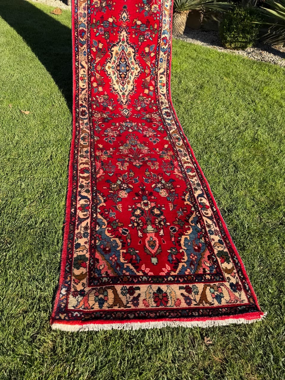 Chodnik Lilian, czerwony, wełna, Iran, - 172698