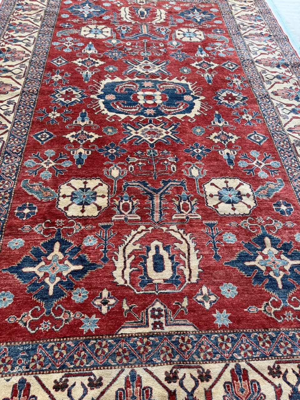 Dywan Ziegler, czerwony, wełna, Pakistan - 172720