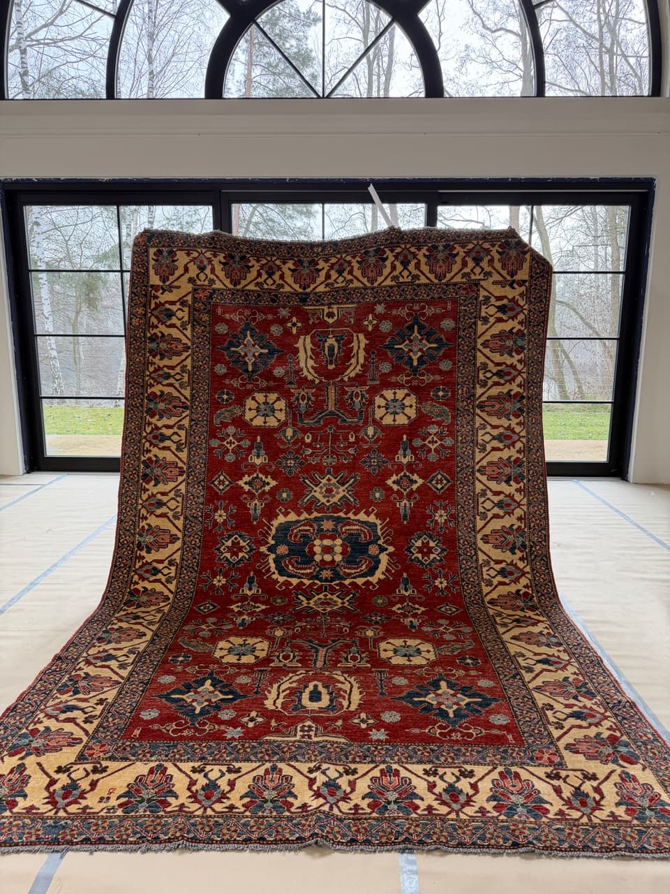 Dywan Ziegler, czerwony, wełna, Pakistan - 172723