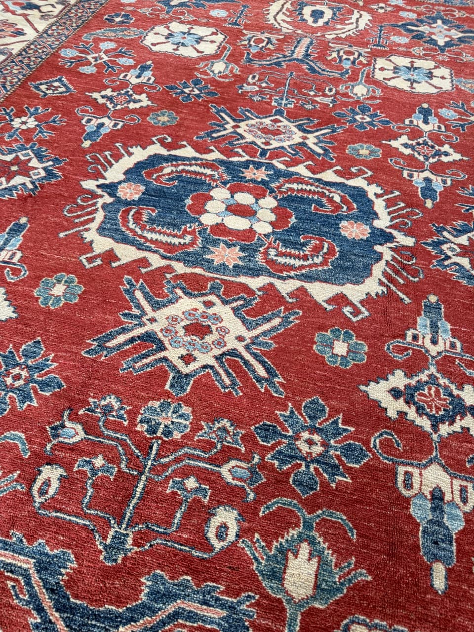 Dywan Ziegler, czerwony, wełna, Pakistan - 172717