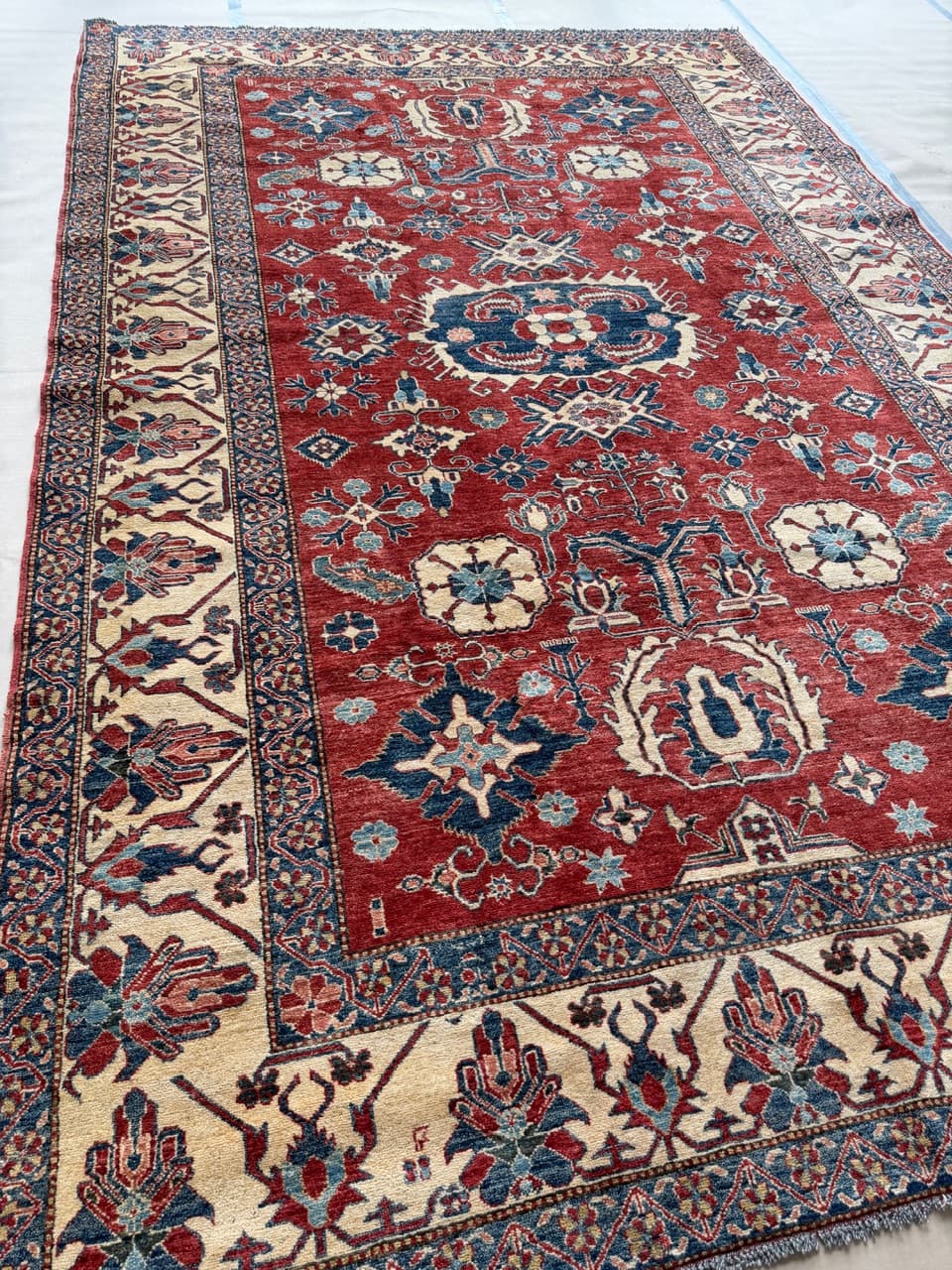 Dywan Ziegler, czerwony, wełna, Pakistan - 172719