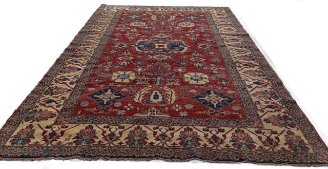 Dywan Ziegler, czerwony, wełna, Pakistan - WYMIARY