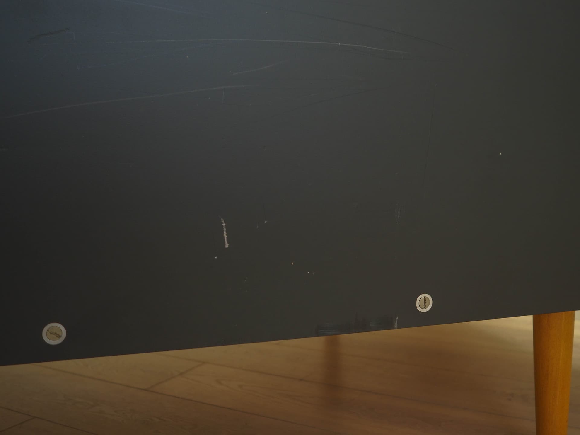 Sofa, kremowa, dąb, proj. H. J. Wegner, Getama, Dania, lata 60. - 172902