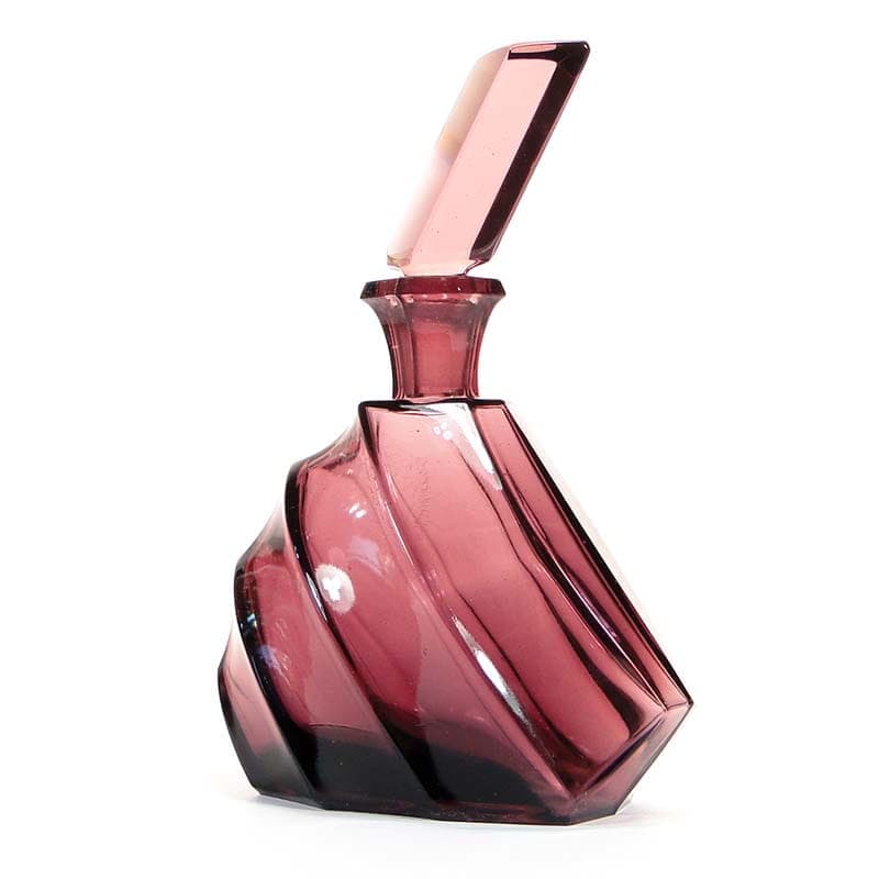 Decanter Art Deco, violet glass, Czech Republic, 1930s - 172988