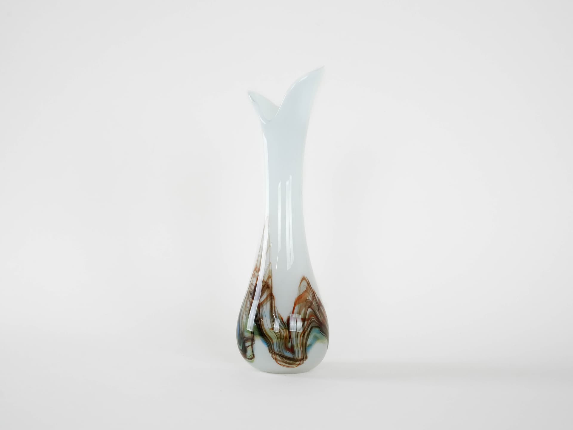 Wazon, multicolor, szkło dmuchane, Dania, lata 70. - 172993