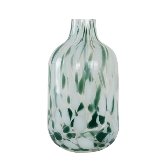 Wazon, szkło transparent, Dania, lata 70. - WYMIARY
