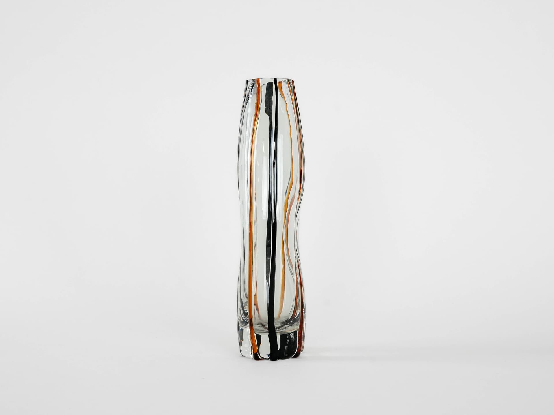 Wazon, szkło transparentne, Dania, lata 70. - 173021