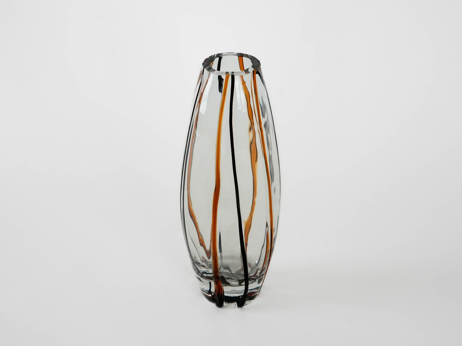 Wazon, szkło transparentne, Dania, lata 70. - 173022