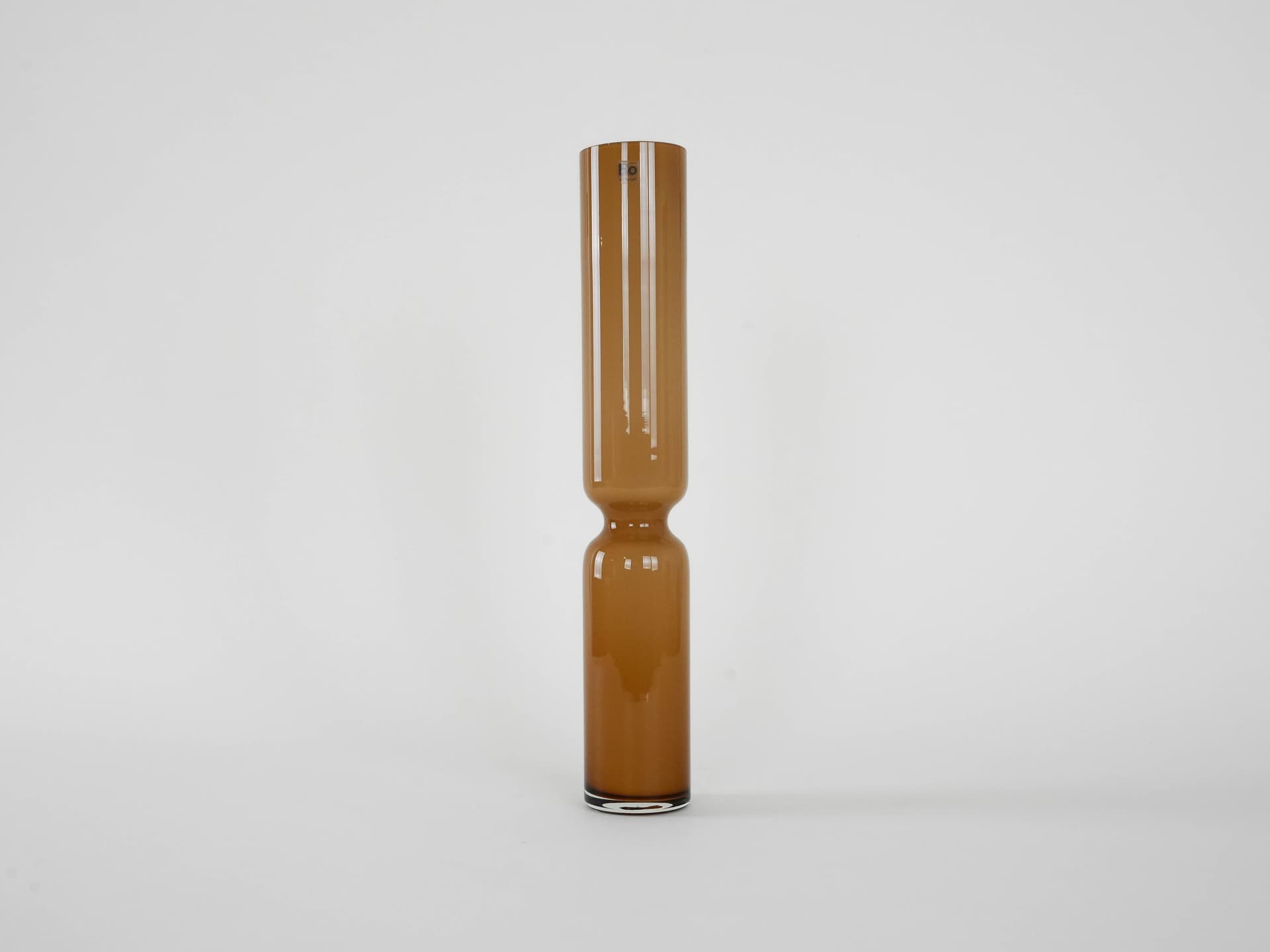 Wazon, szkło brązowy, Dania, lata 80. - 173040