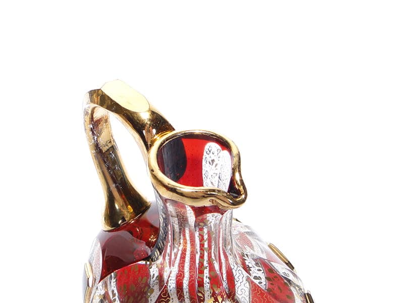 Decanter, Neo-Baroque, ruby glass, Egerman Novy Bor, Czechoslovakia, 1960s - 173051